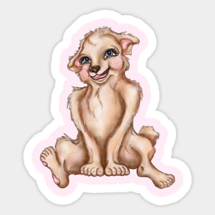 Cutie Patootie  Pup Sticker